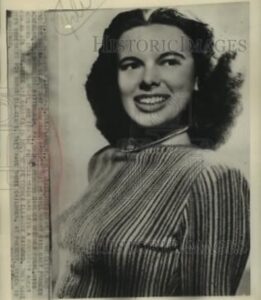 A 1949 press photo of Mary Frances Ackerman