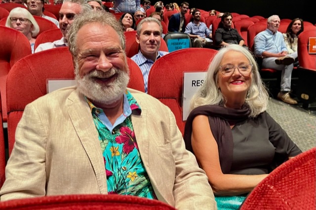 mike veeck and libby veeck at tribeca film festival for the world premiere of the saint of second chances